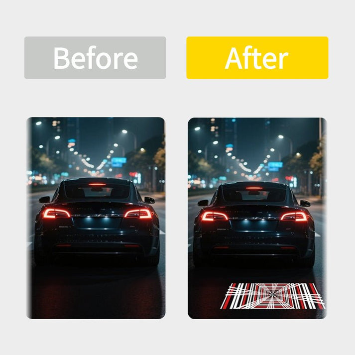 Before and after comparison